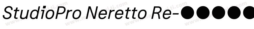 StudioPro Neretto Re字体转换